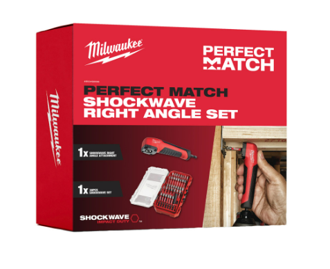 Milwaukee 4932492656 Perfect Match Shockwave Right Angle Set