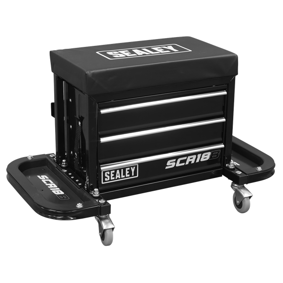 Sealey 
Mechanic's Utility Seat & Toolbox - Black
