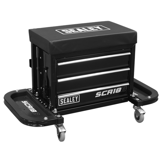 Sealey 
Mechanic's Utility Seat & Toolbox - Black
