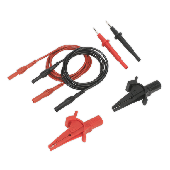 Sealey 
Automotive Test Lead & Crocodile Clip Set 6pc
