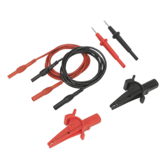 Sealey 
Automotive Test Lead & Crocodile Clip Set 6pc