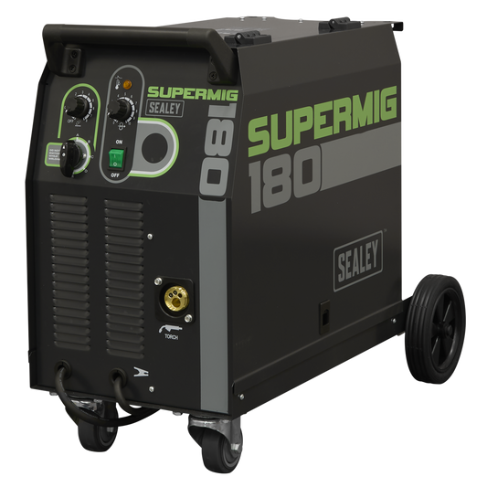Sealey 
Professional Gas/Gasless MIG Welder with Binzel® Euro Torch 180A 230V