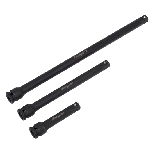 Sealey Impact Extension Bar Set 3/8"Sq Drive 3pc