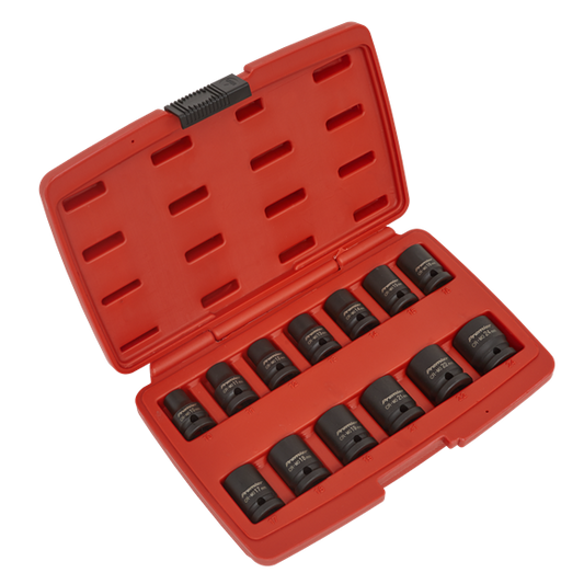 Sealey 
Premier Impact Socket Set 1/2"Sq Drive 12-point 13pc