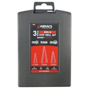 Abracs SDKIT3 HSS-G Step Drill Kit - 3 Piece