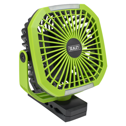 Sealey 
4-Speed Portable Clip Fan with Worklight 8"