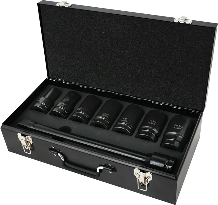 Powerhand PH-K1-2 1" Drive Deep Impact Socket Set - 8 Piece Black Friday Bundle