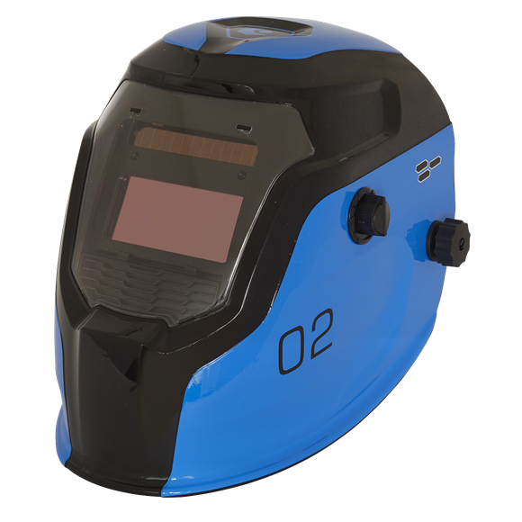 Sealey 
Auto Darkening Welding Helmet Shade 9-13 - Blue