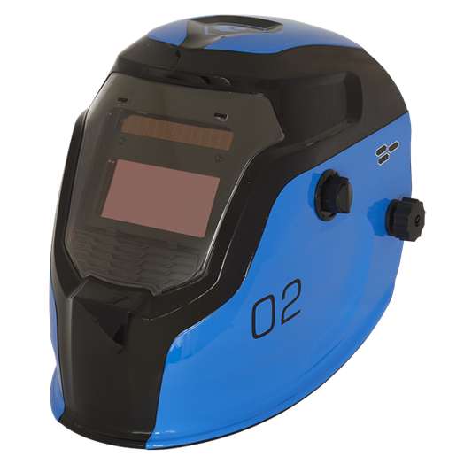 Sealey 
Auto Darkening Welding Helmet Shade 9-13 - Blue