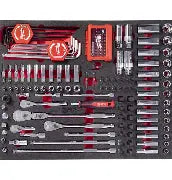Milwaukee Accessories 4932500756 Foam inlay ratchet and socket set 1/4" and 3/8" 153 pieces