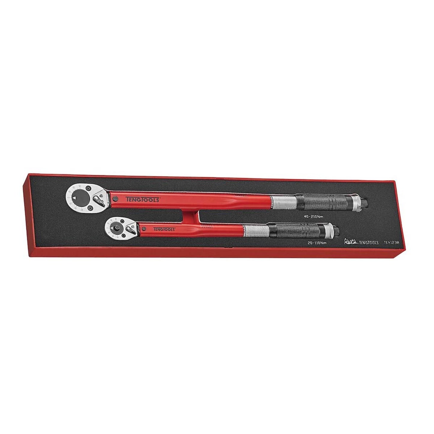 Teng Tools TEX1238 3/8" & 1/2" Drive Torque Wrench Set In Foam