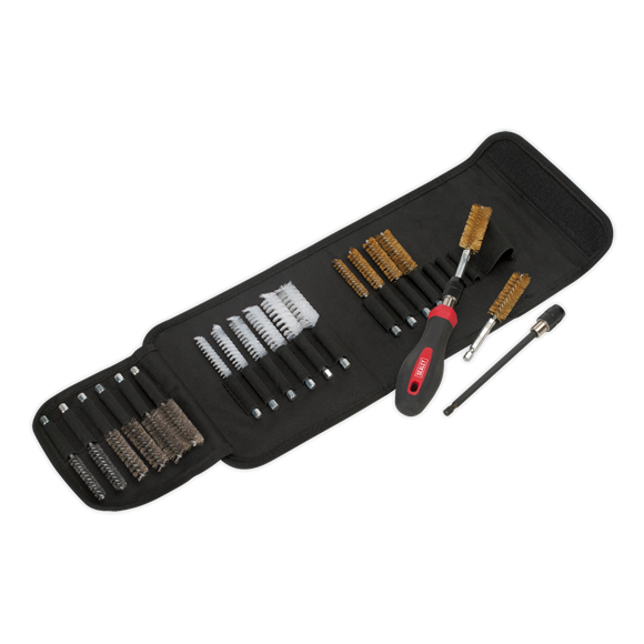 Sealey VS1800 Cleaning & Decarbonising Brush Set - 20 Piece