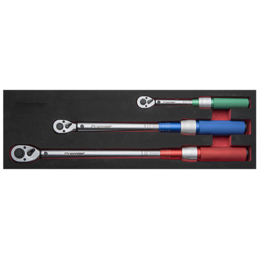 Sealey STW900SET Micrometer Style Torque Wrench Set - 3 Piece