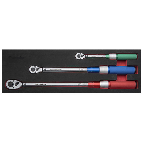 Sealey 
Premier Calibrated Micrometer Torque Wrench Set 3pc