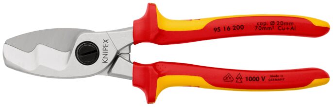 Knipex 95 16 200  VDE/1000V Approved Flush Cable Shear
