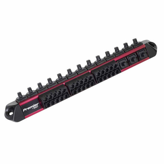 Sealey AK27096 Premier Socket & Bit Retaining Rail 1/4"Sq Drive 260mm