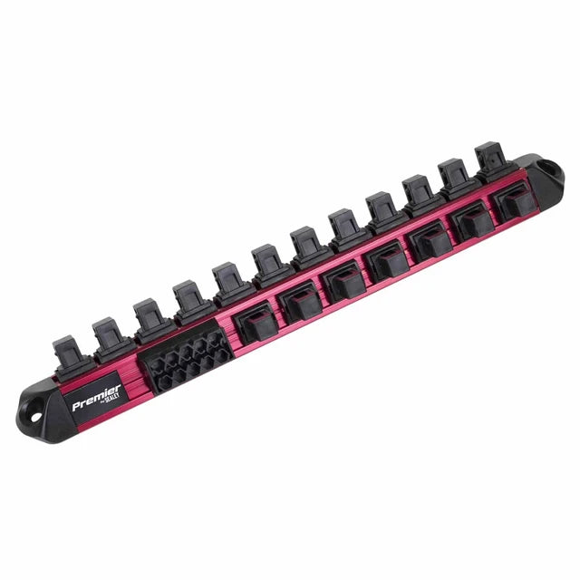 Sealey AK27098 Premier Socket & Bit Retaining Rail 1/2"Sq Drive 310mm