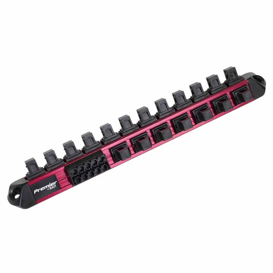 Sealey AK27098 Premier Socket & Bit Retaining Rail 1/2"Sq Drive 310mm