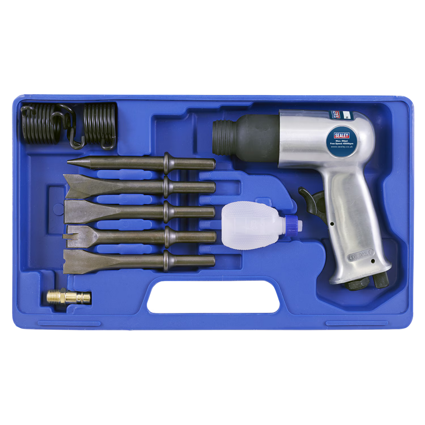 Sealey SA12/S Air Hammer With Chisels - Medium Stroke