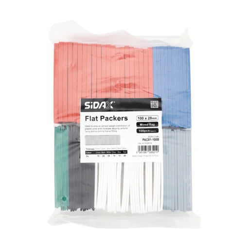 SiDAX Plastic Glazing Packers Assorted (Bag of 100)