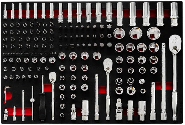Boxo 171 Pc 1/4" 3/8" & 1/2" Master Socket Set in EVA Foam