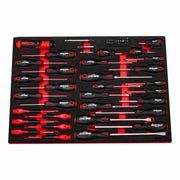 Boxo BX635-R Master Screwdriver Set In Foam - 65 Piece + FREE Boxo BX337-R2 1/4" Extension Set - 4 Piece