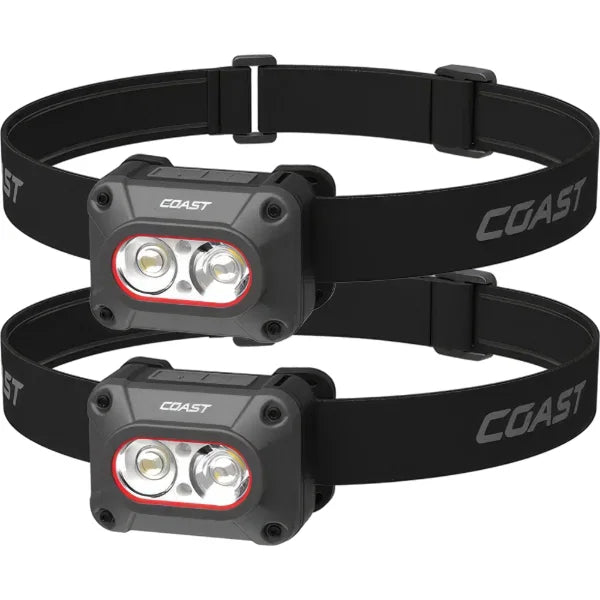 Coast FLX10R 1000 Lumen Head Torch Twin Pack