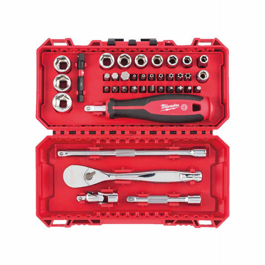 Milwaukee 4932479096 1/4" Drive Ratchet, Driver & Socket Set