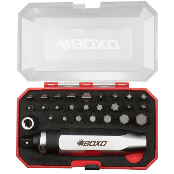 Boxo Impact Driver 1/2 Dr With Bits 27 Pc Kit In BMC