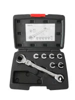 Powerhand SIN-170.0011 72T Ratchet Flare Nut Wrench Set 7pc - Confirm