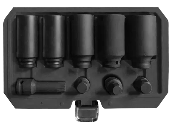 Powerhand SIN-170.0107 9PC 1/2"Dr. Hub Impact Socket Set