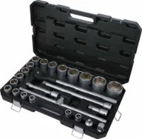 Powerhand 3/4" Chrome Socket Set 25PC 6PT 19 to 65mm