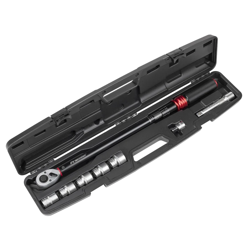 Sealey STW915B Premier Black Torque Wrench Set 1/2"Sq Drive 60-330Nm 8pc
