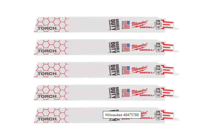 Milwaukee 48005787 Sawzall B. TORCH 230x14 - 5 Pack