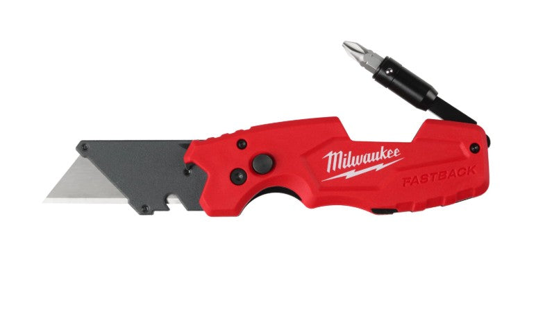 Milwaukee FASTBACK 6 in 1 Folding Utility Knife - 4932478559