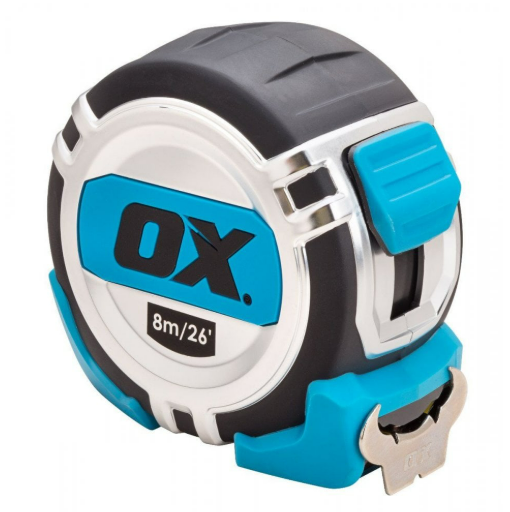 Ox Tools OX-P028708 Pro Heavy Duty Tape Measure - 8m / 26ft