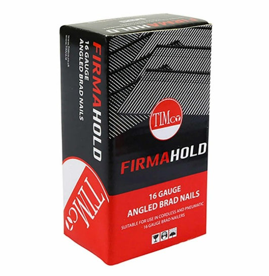 Timco BG1645 16 Gauge x 45mm Firmahold Collated Brad Nails - Straight - Galvanised - 2000 Pack