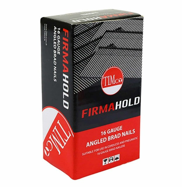 Timco BG1645 16 Gauge x 45mm Firmahold Collated Brad Nails - Straight - Galvanised - 2000 Pack