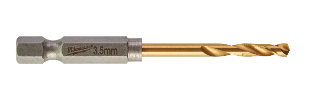 Milwaukee 48894707 Shockwave HSS-Tin Metal Drill Bits 3.5mm - 2 Piece