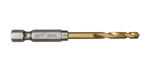Milwaukee 48894708 Shockwave HSS-Tin Metal Drill Bits 4mm - 2 Piece