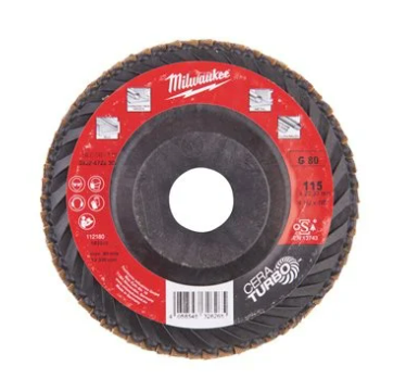Milwaukee 4932472230 Cera Turbo Flap Disc SLC 50 / 115mm G80