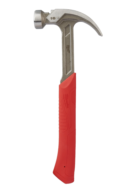 Milwaukee 4932478655 Steel Curved Claw Hammer 16oz/450g