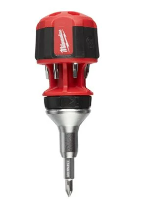 Milwaukee 8 in 1 Comp. Multi-bit Screwdriver-1pc (4932471868)