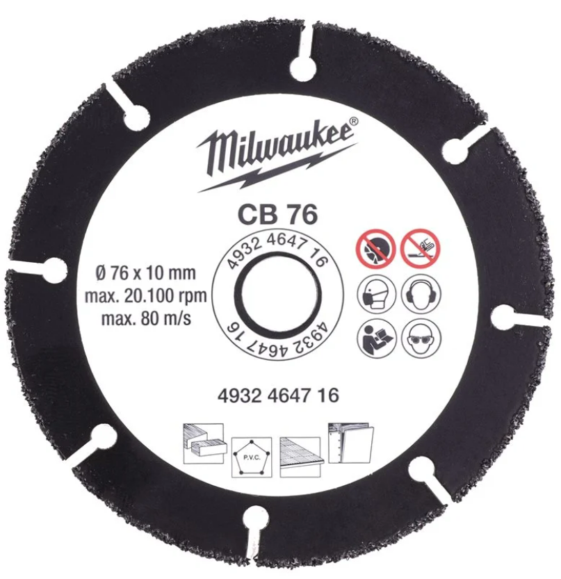 Milwaukee Carbide Blade 76mm 1pc (4932464716)
