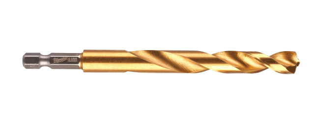 Milwaukee Red Hex Shockwave HSS-TIN Metal Drill Bit 10mm (48894723)