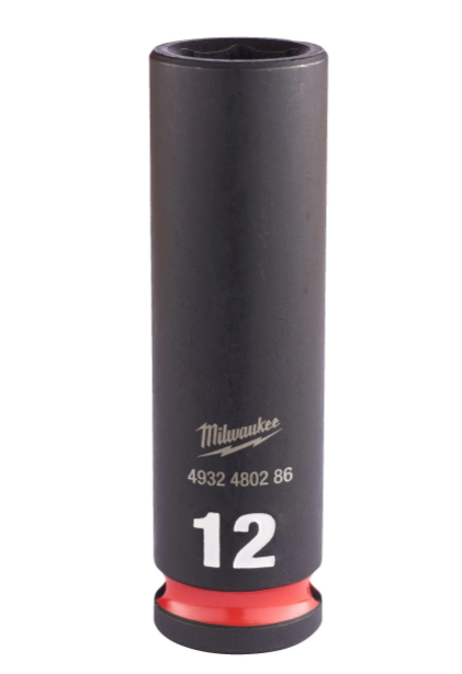 Milwaukee Shockwave 3/8 Impact Duty 12mm Deep Socket 4932480286