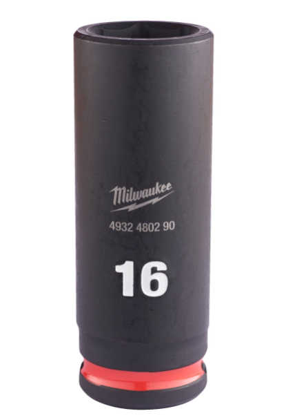 Milwaukee Shockwave 3/8 Impact Duty 16mm Deep Socket 4932480290