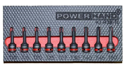 Powerhand 3/8" Torx Impact Set In Foam - 9 Piece