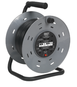 Sealey 
50m Cable Reel with Thermal Trip 4 x 230V