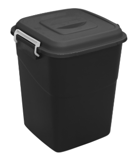 Sealey 
Refuse/Storage Bin 50L - Black